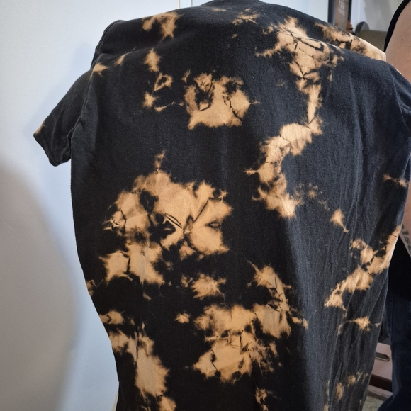 Disney Cars T Shirt Youth Small Lightning McQueen Tie Dye Bleach NASCAR PIXAR - Picture 2 of 3